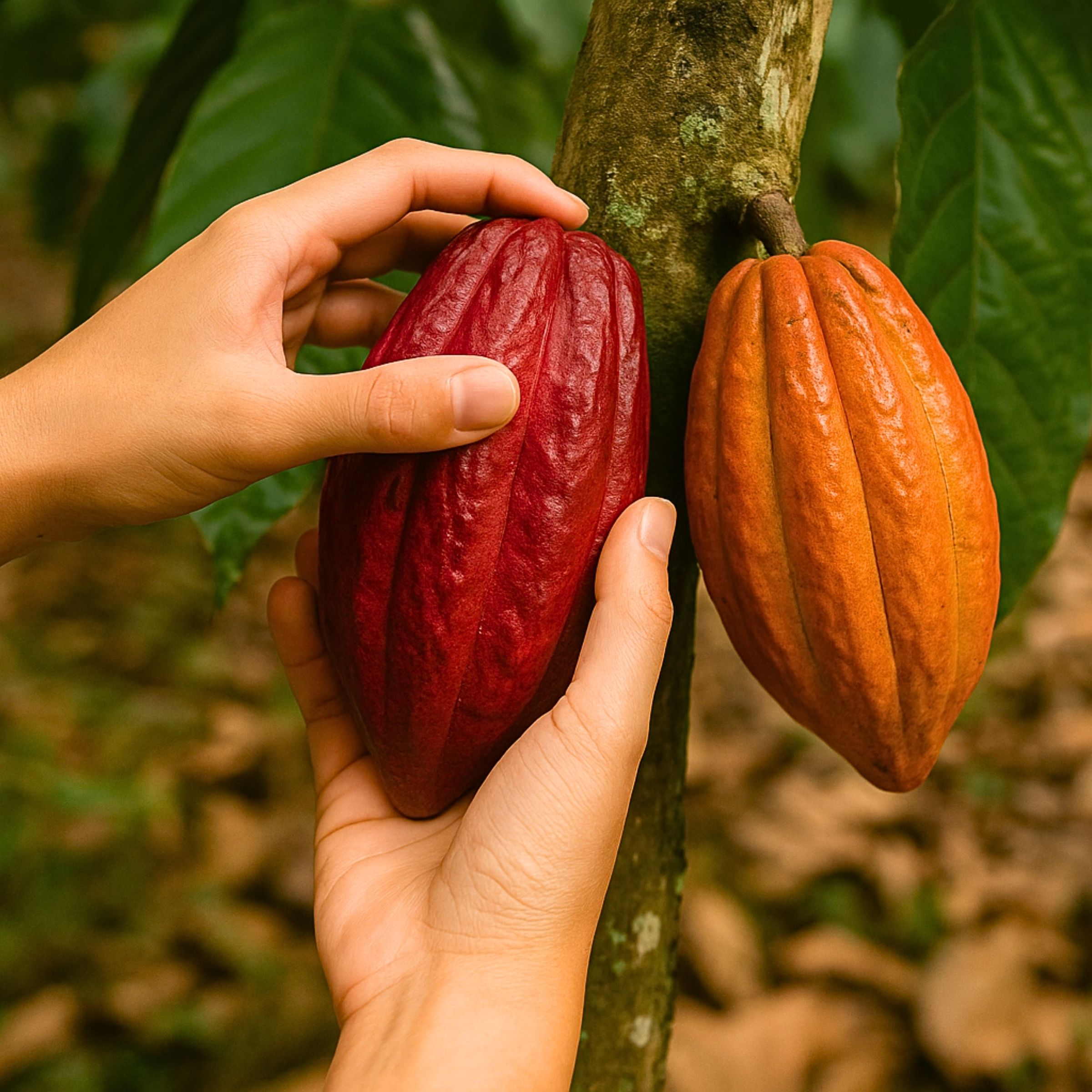 Cacao on the tree